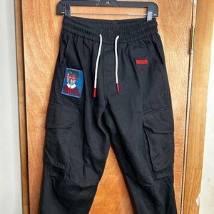 Aelfric Eden - Black/Red, Size M, Corduroy Cargos